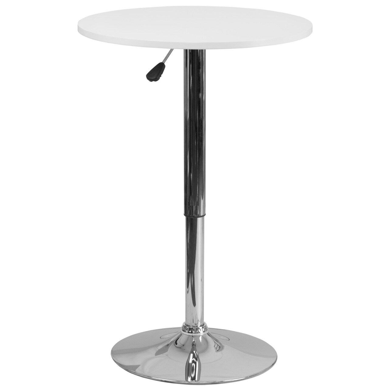 Emma and Oliver 23.75'' Round Adjustable Height Wood Table (Adjustable Range 26.25'' - 35.75'')